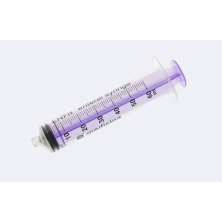 Medicina Transparent 60ml Syringe Enfit Purple Sterile (Carton 60) LPE60 WA HOSPITAL HEN SERVICE PATIENTS ONLY